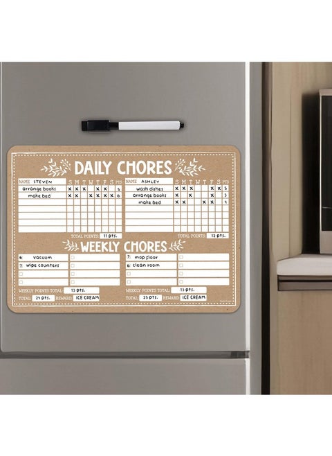 Rustic Magnetic Chore Chart For Adults - Chore Board For Family Chore Chart, Chores Chart For Adults, Dry Erase Chore Chart For Teenagers, Chore Chart Magnetic, Chore Chart For Kids Multiple Kids