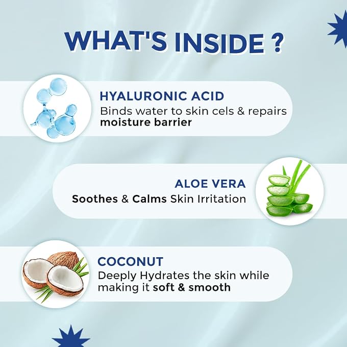 Moody 7D Hydro Burst Hyaluronic Acid & Coconut Body Lotion with SPF 30 & Broad Spectrum Protection | Lightweight Formula & Intense Hydration |Non-Sticky & Fast absorbing | For All Skin Types,200ml - Image 3