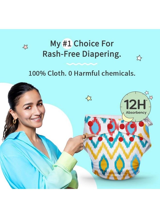 Superbottoms New Uno Freesize Cloth Diaper ; Cloth Diaper For Babies 3M To 3Y ; Washable & Reusable Cloth Diaper ; Comes With Cloth Diaper Insert ; 1 Diaper And 1 Organic Cotton Soaker - Image 3