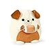 Onsoyours Original Bulldog Plush with Football Cute 12 inch Sport Dog BrownWhite Stuffed Animal Ultra Soft Collectible Hugging Gift Puppy Plush Toy - Image 3