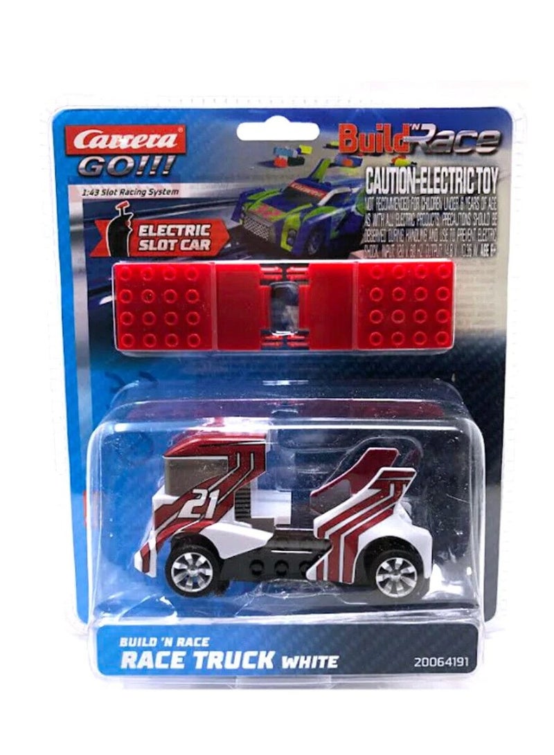 كاريرا اذهب! بناء شاحنة سباق N باللون الأبيض - Image 1