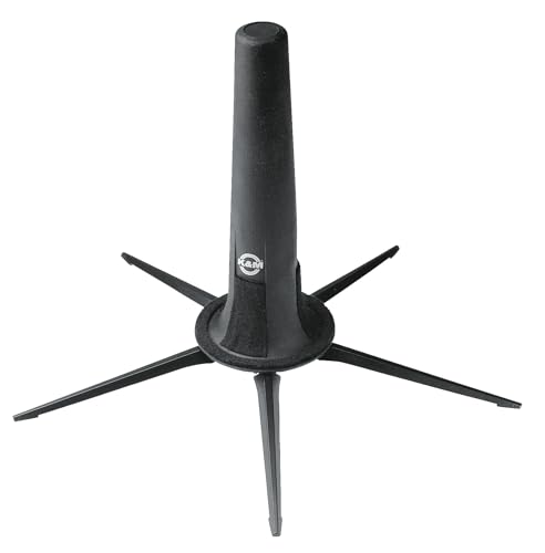 KM K&M König & Meyer Soprano Saxophone In-Bell 5 Leg Stand 15290-000-55 Professional Grade for all Musicians | Lightweight & Compact | Stable Secure Non-Slip Feet | German Made | Black - Image 1