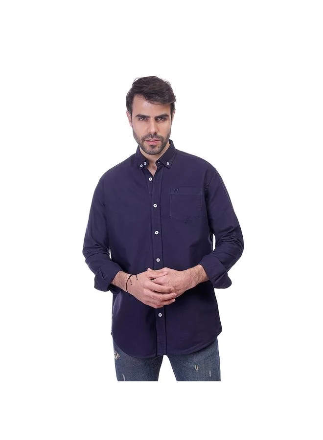 Coup Coup - Solid Shirt with Long Sleeves and Pocket Detail