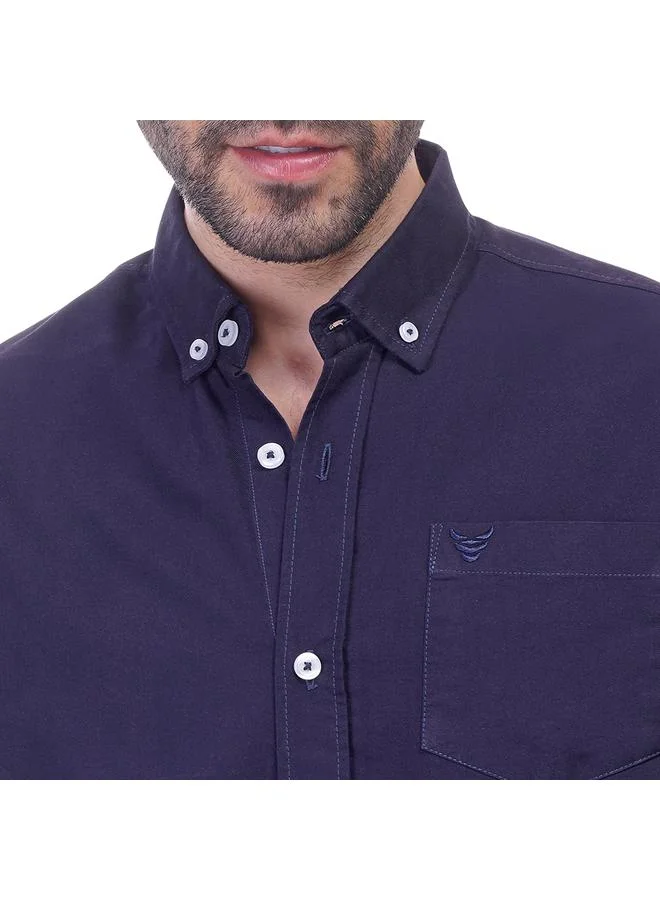Coup Coup - Solid Shirt with Long Sleeves and Pocket Detail