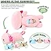 Onsoyours Axolotl Stuffed Animal Mommy 197 with 3 Baby Axolotl Plushies in Tummy 4 Piece of Cute Axolotl Plush Pillow Toys for Kids Girls Boys Pink Axolotl Family - Image 2