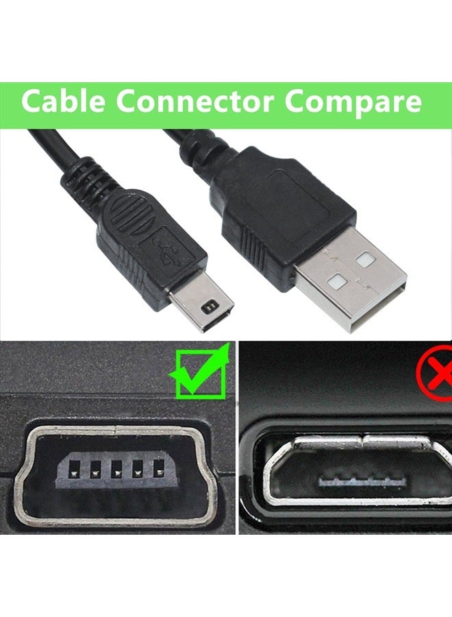 Sqrmekoko USB Interface Charging Data Transfer Cable Compatible with Canon PowerShot Digital Cameras & Camcorders (Black) - Image 3