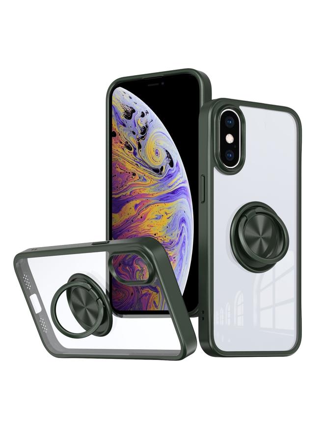 اس-توب جراب لهاتف iPhone XS Max مزود بحلقة من البولي كربونات والبولي يوريثين الحراري الهجين - Image 1