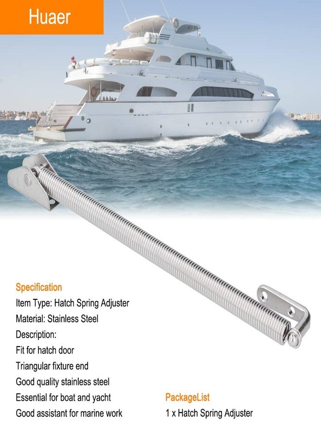 Akozon Hatch Spring Holder,10-1/4in Stainless Steel Hatch Spring Adjuster Cabin Door Support Hardware for Marine Boat Yacht Hatch Support Spring - Image 2