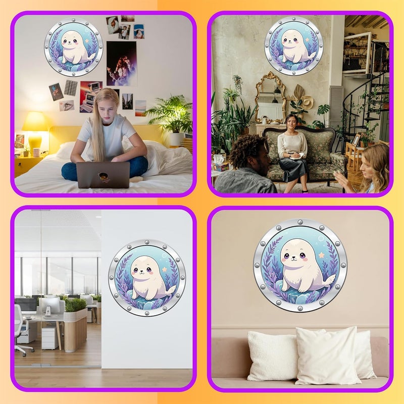 EXO DECOR Trendy Cute Baby Animal Sticker Designs of Self Adhesive Wall Stickers for Living Room Bedroom Hall and Home Decoration 45 x 45cm Pack of 1 EDWS_14765 - Image 2