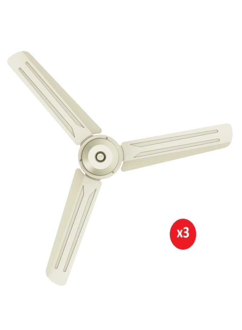 TORNADO Celling Fan 56 Inch Set of 3 TCF56WG Gold - Image 1