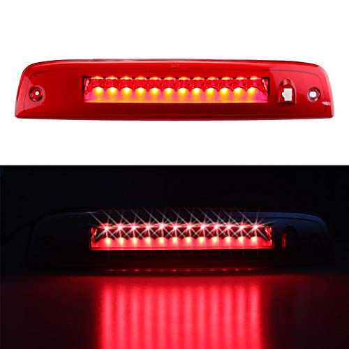 Bomusou LED 3rd Brake Light Assembly High Mount Stop Light Fit for Ford Expedition/Lincoln Navigator (2003-2016) for 923259 7L1Z13A613A 6L1Z13A613AA (Red Lens) - Image 2