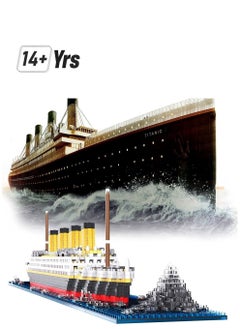 Y&D Micro Mini Blocks Titanic Model Building Set with 1860 Piece Bricks Toy, 3D Puzzle DIY Educational Toy Gift for Adults and Kids  - Image 1