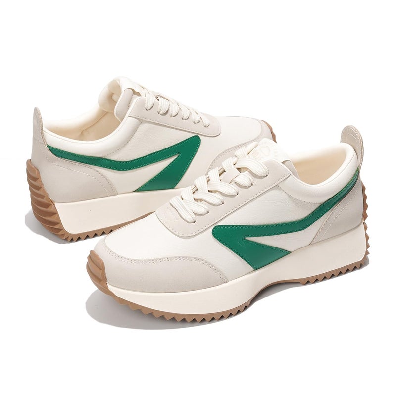 Project Cloud Womens Sneakers - Memory Foam Insole and Lightweight Spring Shoes - Non-Slip Lace Up Trendy Shoes - Fashion Sneakers for Women 2026 (Balinda, Whit, 6.5) - Image 3