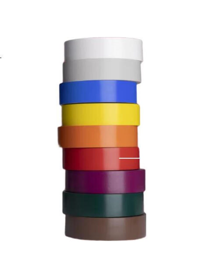3M 3M Electrical Tape Pvc Waterproof High Temperature Resistant Weather Resistant Flame Retardant Electrical Insulation Tape 35# Red Single Roll 12.7Mm*6M - Image 1