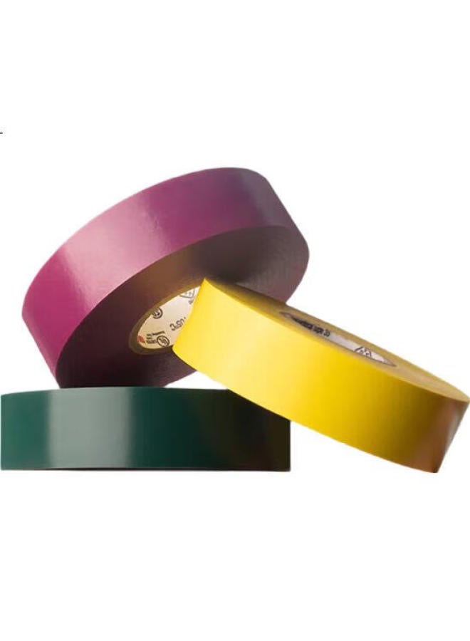 3M 3M Electrical Tape Pvc Waterproof High Temperature Resistant Weather Resistant Flame Retardant Electrical Insulation Tape 35# Red Single Roll 12.7Mm*6M - Image 2