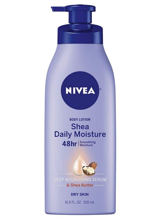 نيفيا لوشن الجسم نيفيا شيا نوريش، لوشن للبشرة الجافة مع زبدة الشيا، لوشن مرطب للبشرة الجافة، زجاجة مضخة سعة 16.9 أونصة سائلة - Image 1
