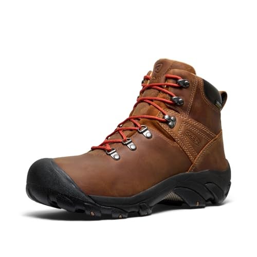 KEEN Men's Pyrenees Mid Height Waterproof Hiking Boot, Syrup, 8.5 D (Medium) US - Image 1