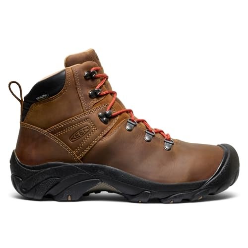 KEEN Men's Pyrenees Mid Height Waterproof Hiking Boot, Syrup, 8.5 D (Medium) US - Image 2