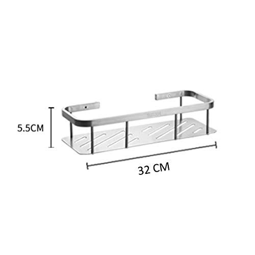 ZAP 304 Grade Stainless Steel Bathroom Shelf for Kitchen Wall Mount Chrome Finish Shelves for Bathroom & Kitchen Accessories (Single Layer) - Image 3
