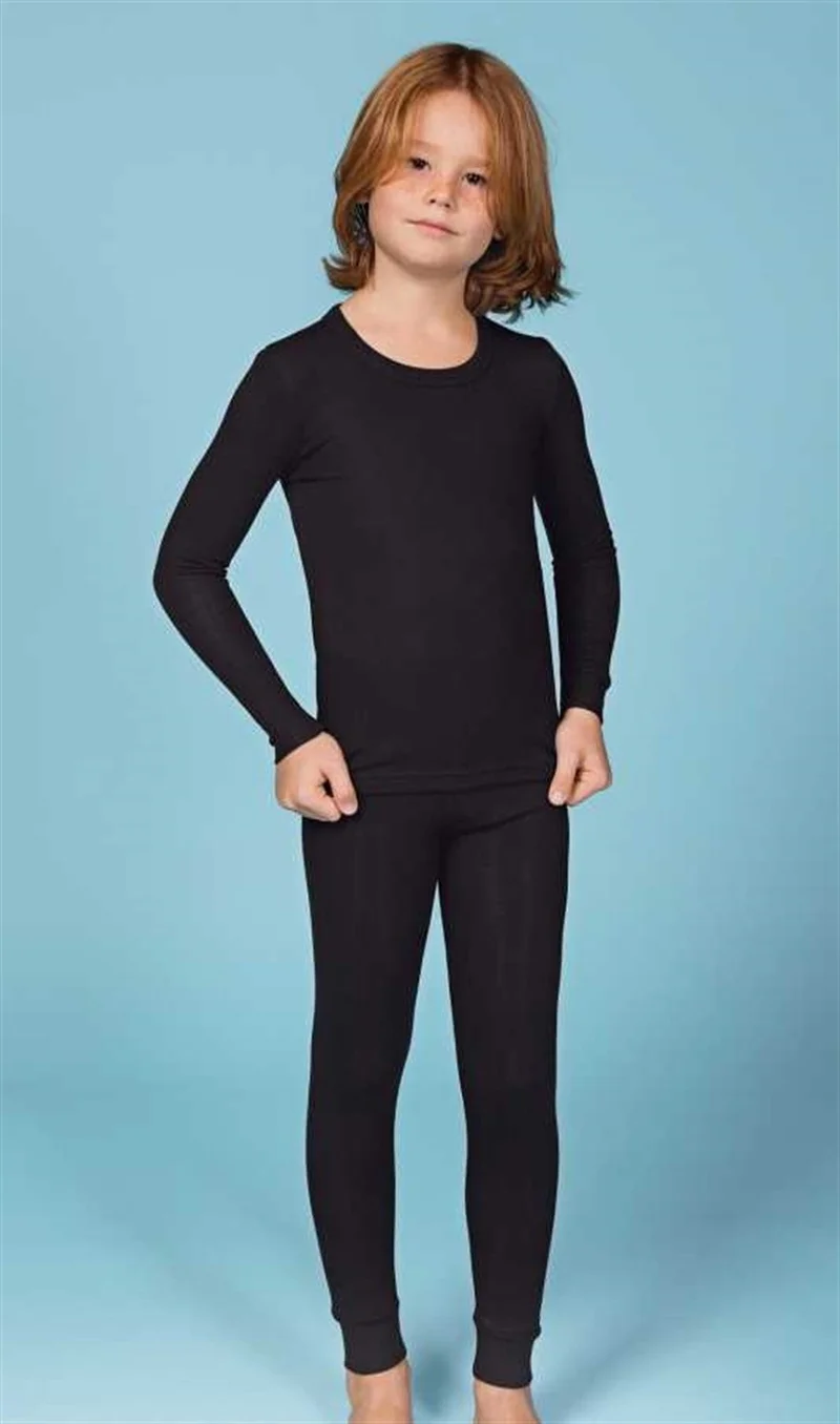 بيراك Thermal Boy Long Sleeve Undershirt Tights Underwear Set