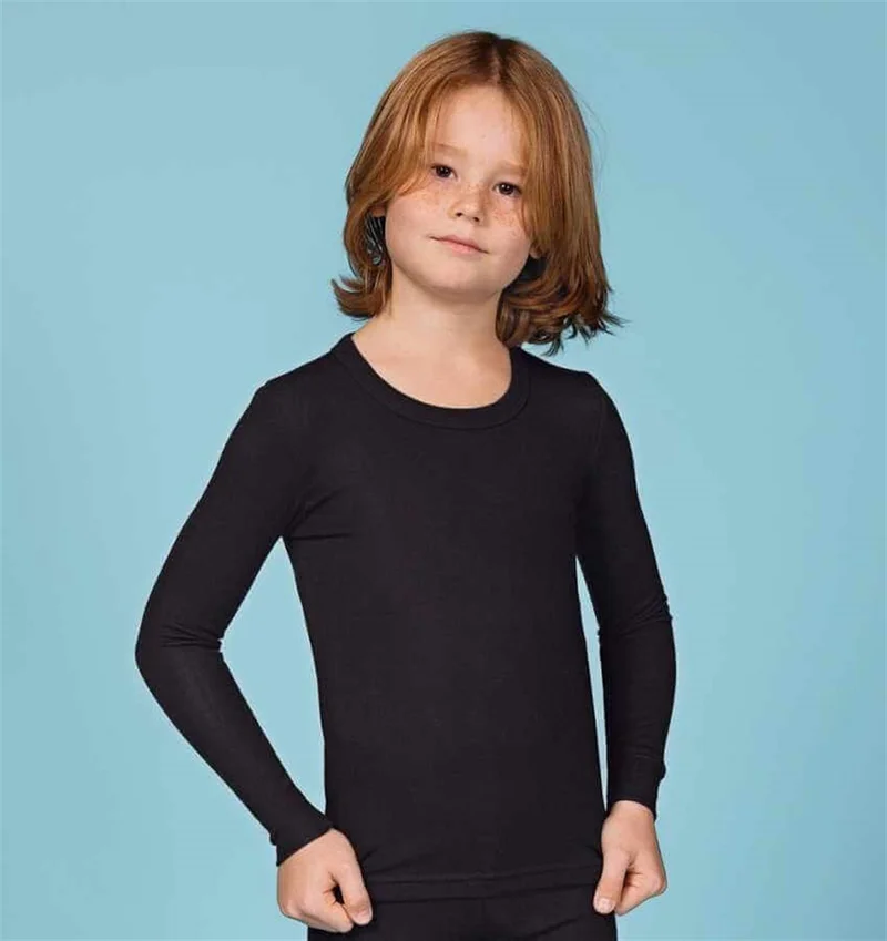 بيراك Thermal Boy Long Sleeve Undershirt Tights Underwear Set