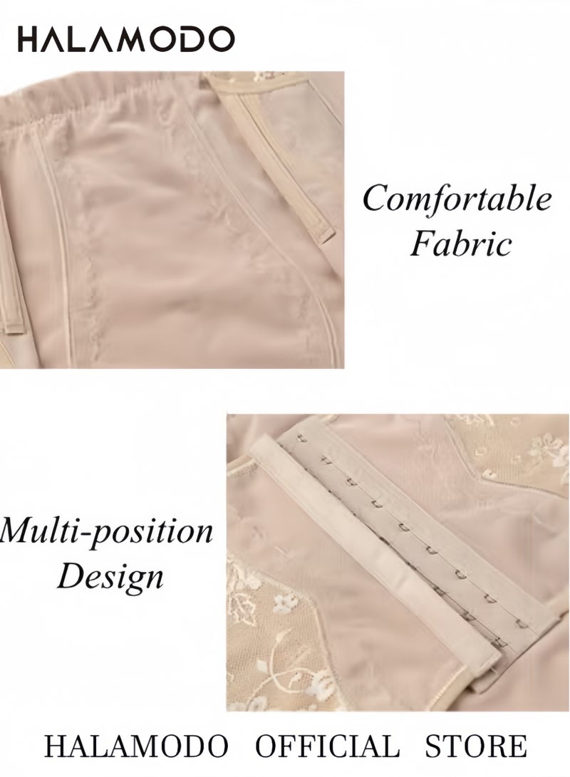 هالامودو ملابس داخلية نسائية للتحكم في شد البطن، مشد للجسم ضاغط عالي الخصر، مشد خصر لتنحيف الجسم - Image 5