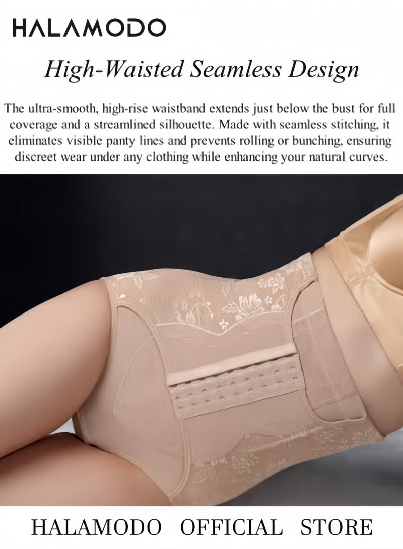 هالامودو ملابس داخلية نسائية للتحكم في شد البطن، مشد للجسم ضاغط عالي الخصر، مشد خصر لتنحيف الجسم - Image 2