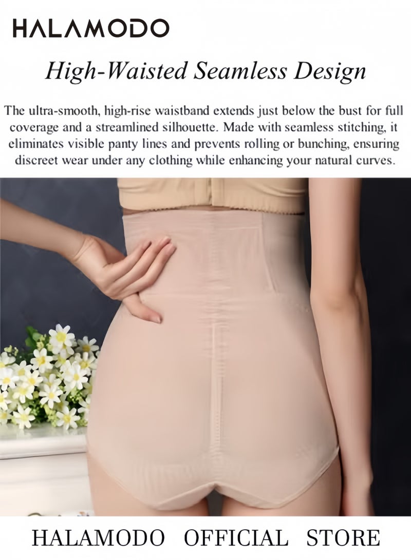 هالامودو ملابس داخلية نسائية للتحكم في شد البطن، مشد للجسم ضاغط عالي الخصر، مشد خصر لتنحيف الجسم - Image 4