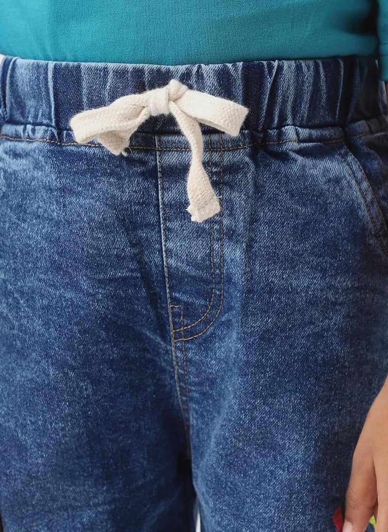 نوتيناتي جينز دينم للأولاد من نوتيناي جيوب مرقعة بتصميم قطة - Image 4