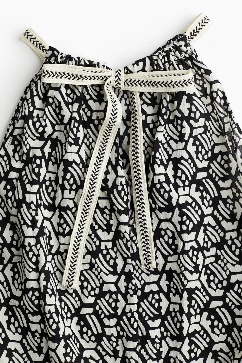 H&M Printed Halterneck Dress