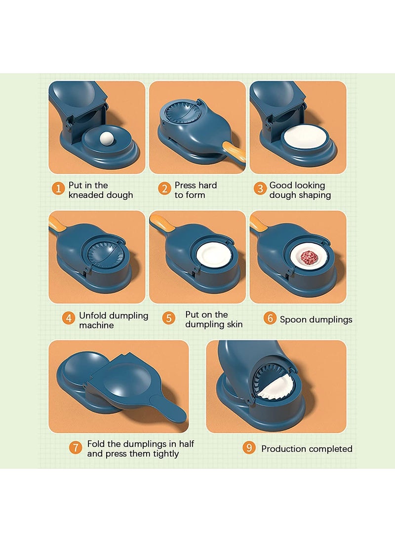 LIGHTNIING HAMMERZ LIGHTNIING HAMMERZ 2 in 1 Dumpling Momos Ghughra Gujiya Maker Kitchen Accessories Multi Uses Dumpling Press Mould Multicolor Pack of 1  - Image 4