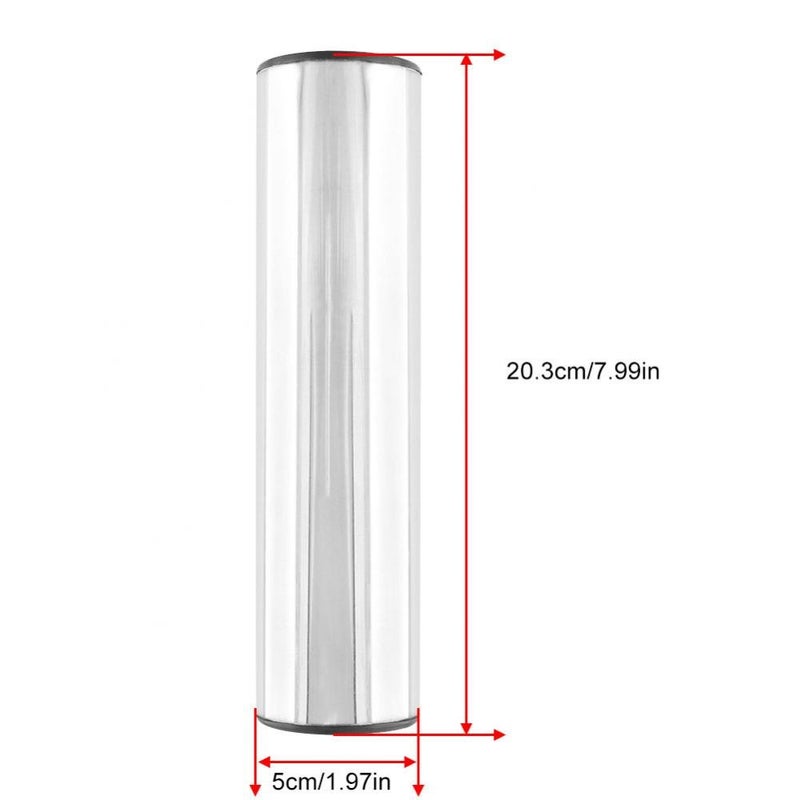 Dilwe Portable Stainless Steel Cylinder Sand Shaker Rhythm Percussion Musical Instruments (Silver) - Image 4