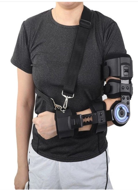 Adjustable elbow joint, fixed brace, dislocated arm, broken arm, upper limb brace elbow support