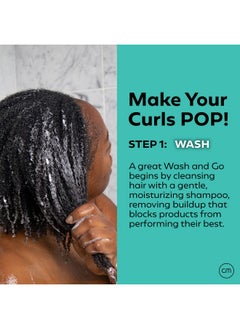 curlmix Wash & Go Shampoo For Curly Hair - Deep Cleansing Shampoo Removes Buildup - Fragrance-Free  - Image 3
