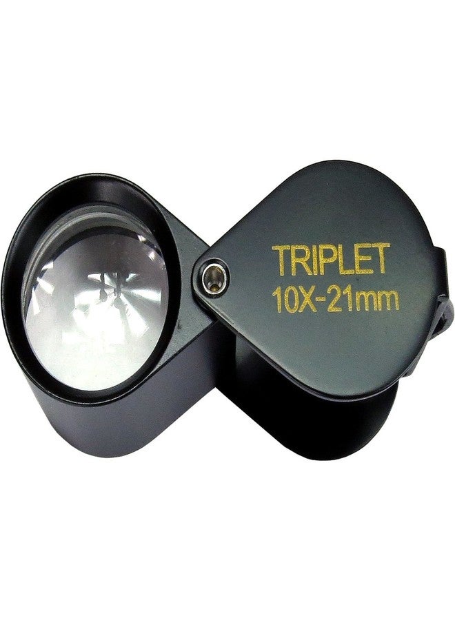 HTS عدسة مكبرة ثلاثية HTS 203T1 10x 21mm باللون الأسود مع حقيبة جلدية - Image 2