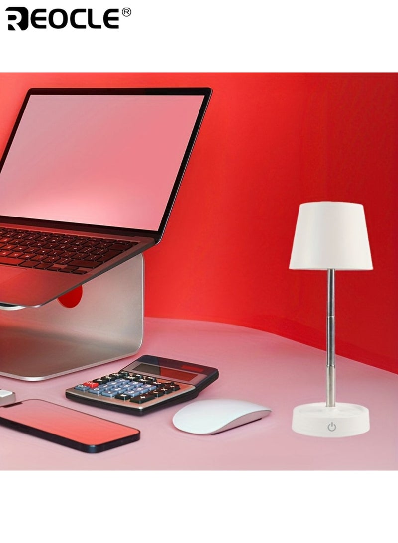REOCLE Foldable Wireless Desk Lamp Extendable Table Lamp Rechargeable Small Night Light Eye Protection Light Bedside Light Source for Home Decor Restaurant Living Room - Image 5