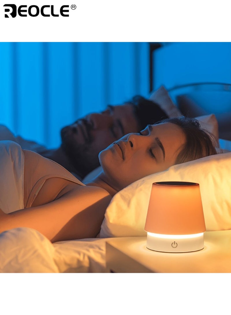 REOCLE Foldable Wireless Desk Lamp Extendable Table Lamp Rechargeable Small Night Light Eye Protection Light Bedside Light Source for Home Decor Restaurant Living Room - Image 2