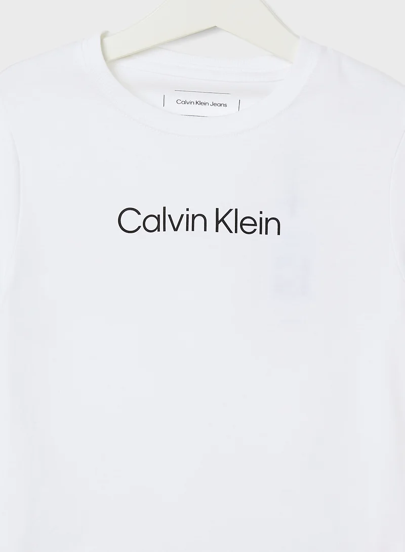 كالفن كلاين جينز Youth Graphic Logo T-Shirt