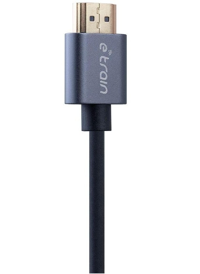 Etrain E-train HDMI to HDMI Round Cable 1.2M Gold Plated DC890  - Image 2