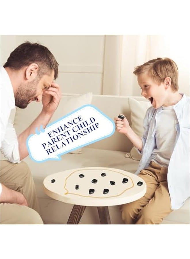 Magnetic Chess Game, Magnet Game with String, Multiplayer Magnetic Chess Game with Stones, Fun Table Top Magnet Chess Game  - Image 4