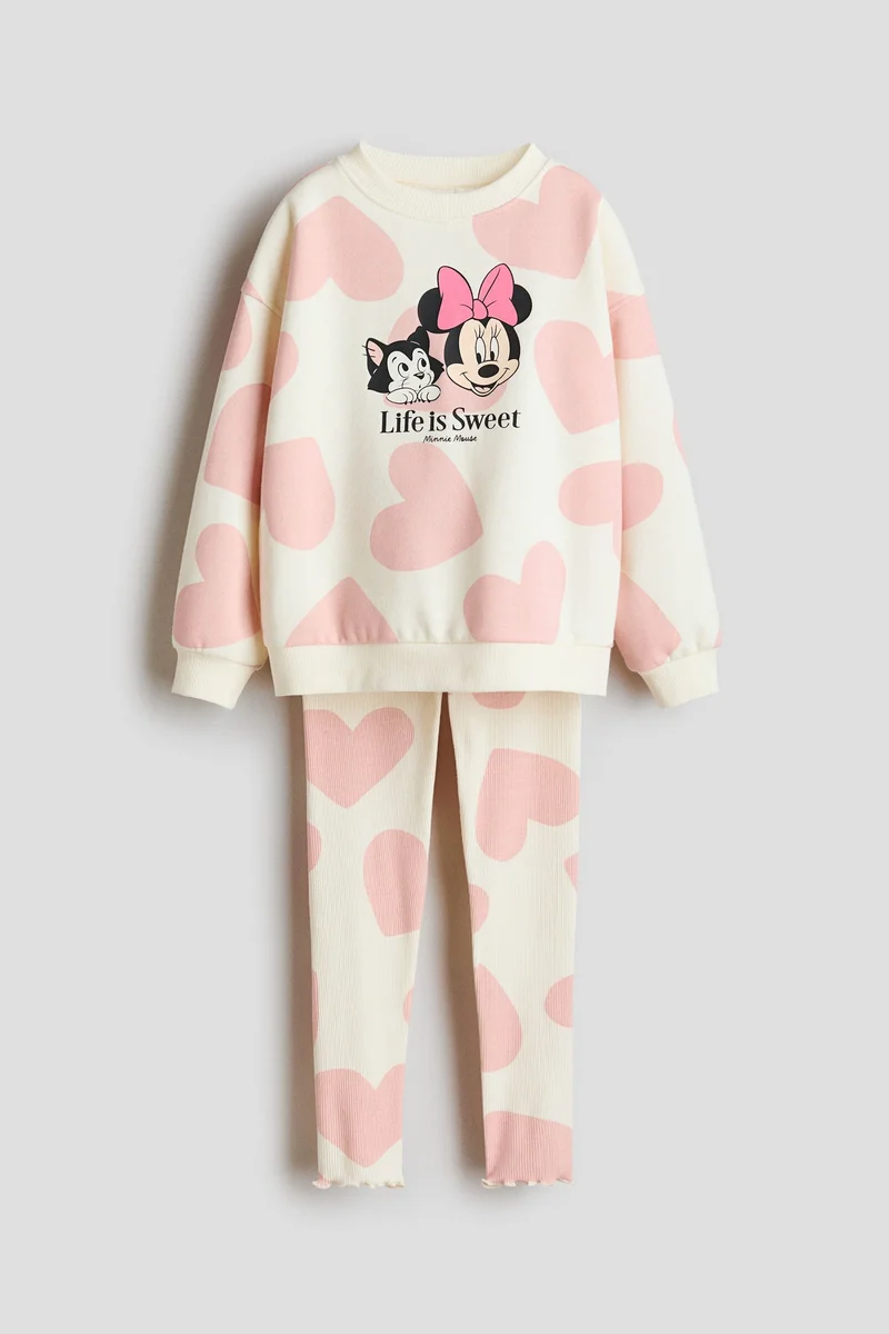 اتش اند ام طقم من بلوزة ولغينغز