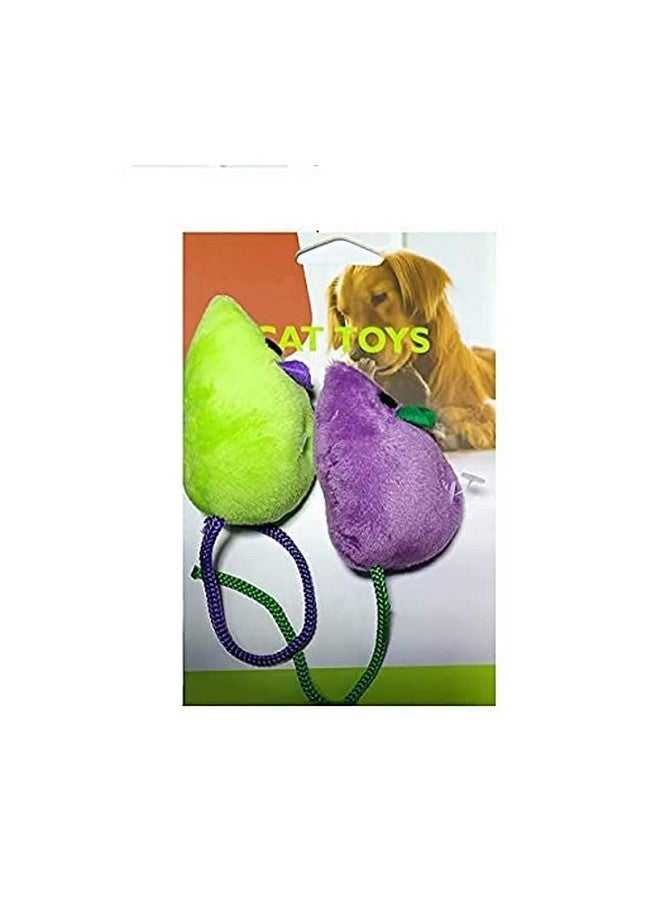 Catnip Molar Mouse Toys Fur False Plush Mouse Playing Toy For Cat And Kitten - Color May Vary (2 Pieces) - Image 4
