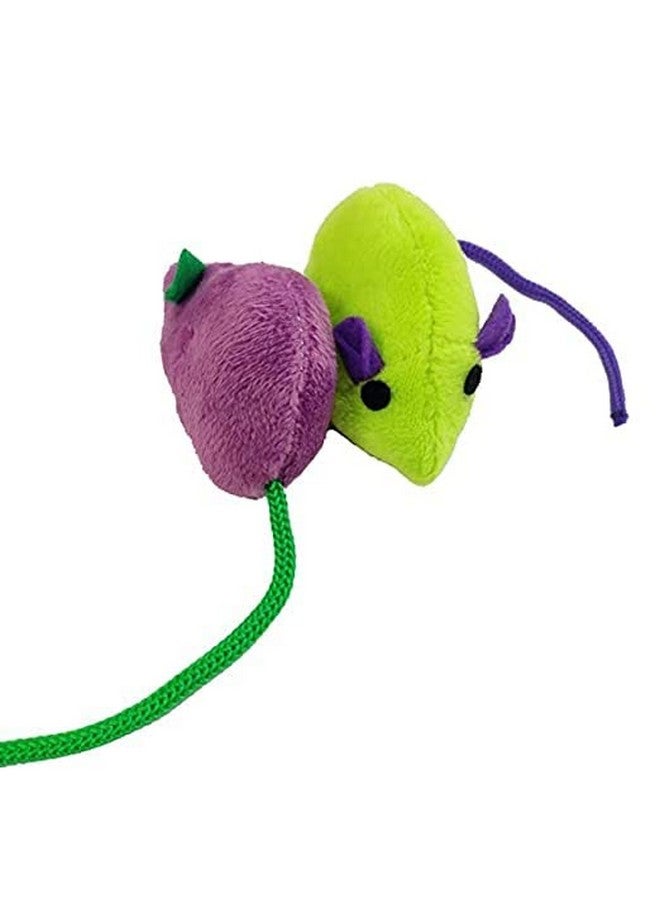 Catnip Molar Mouse Toys Fur False Plush Mouse Playing Toy For Cat And Kitten - Color May Vary (2 Pieces) - Image 3