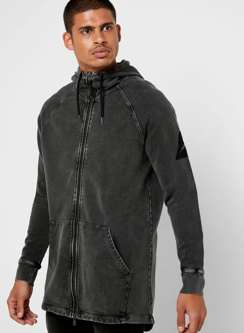 John Varvatos Scorpion Zip Through Hoodie