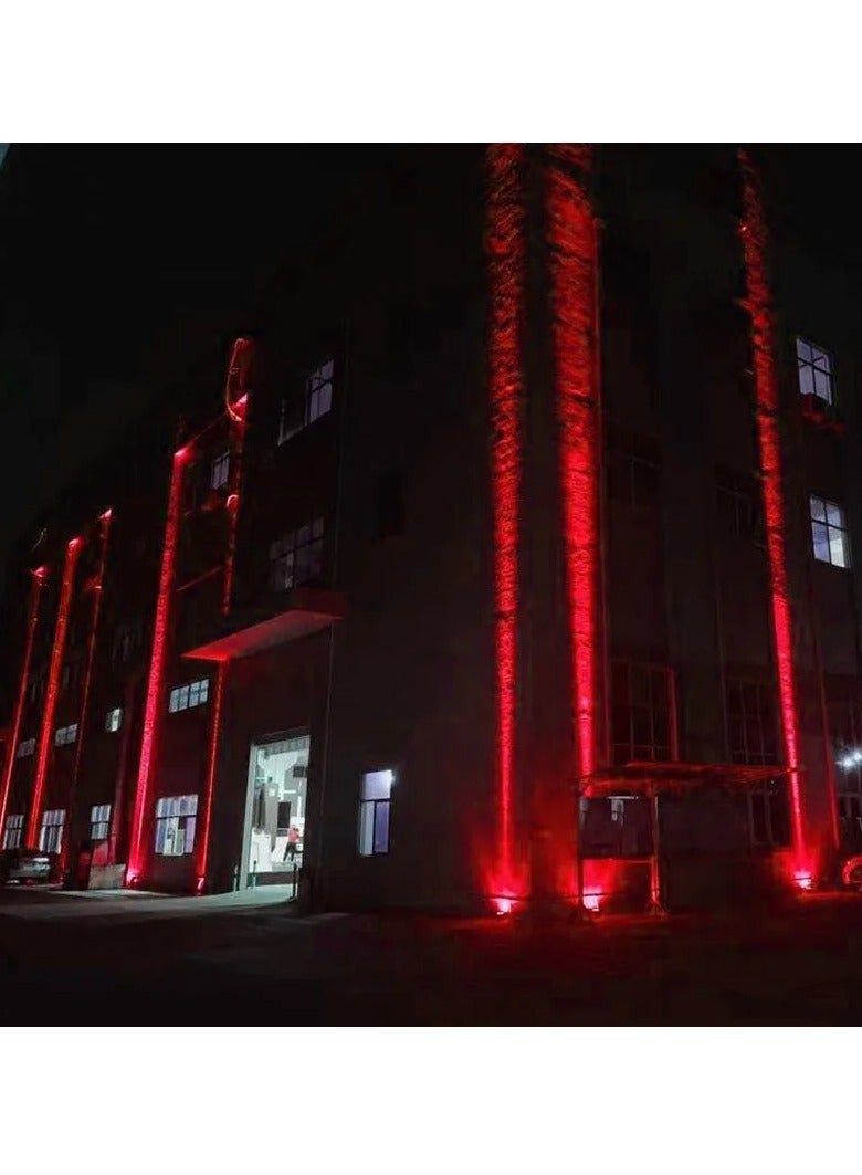 ارواق مصباح جداري LED، IP66 مقاوم للماء بشعاع واحد، ضوء RGB مدمج ومحمول في الهواء الطلق، أضواء مناظر طبيعية قوية ومتينة لتزيين الجدران وأعلام الأشجار، (5 وات، أخضر)  - Image 3