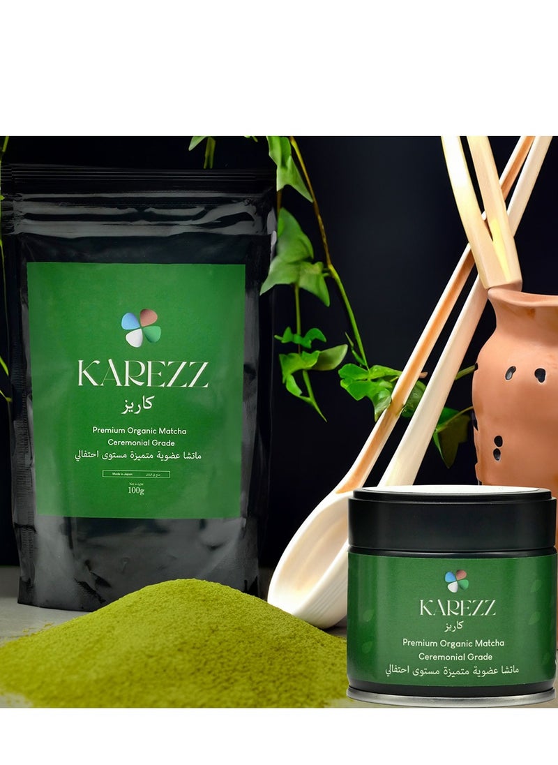 KAREZZ Organic Japanese Matcha - Premium Quality 30gm Ceremonial Grade  - Image 5
