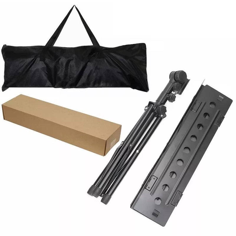 Bee حامل موسيقي أوركسترالي احترافي حامل نوتة قابل للطي مع ارتفاع قابل للتعديل بخطوتين وحقيبة سفر - Image 2