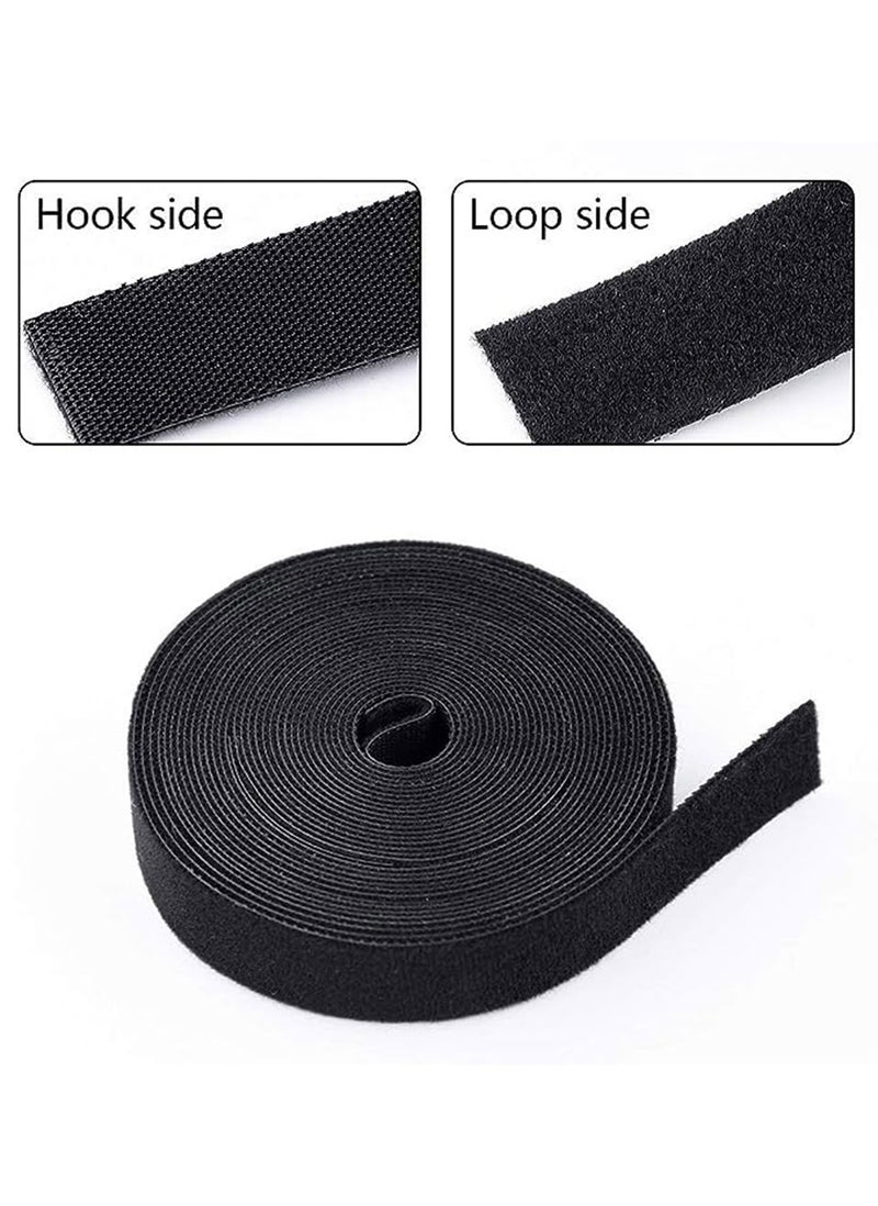 Cable Tidy Hook & Loop Fastening Tape - Black  - Image 3
