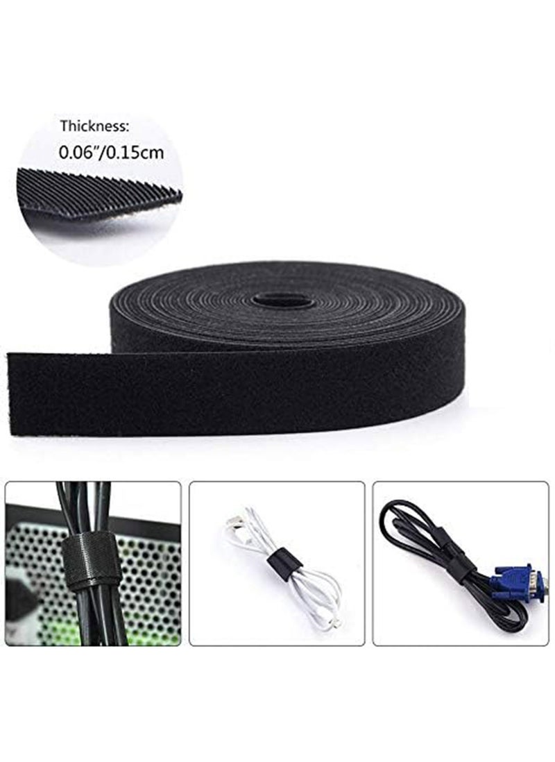 Cable Tidy Hook & Loop Fastening Tape - Black  - Image 2
