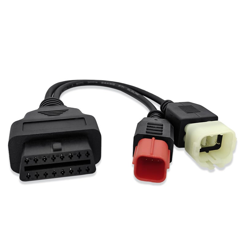 OBD2 2in1 Adapter Cable OBD Diagnostic Cable for Euro5 for Guzzi for Vespa for Suzuki for Yamaha for Vespa for Honda for KTM for Ducati Moto for Kawasaki ZX6R Z900RS Z800 Z900 Z1000 ZX10R ZX14R